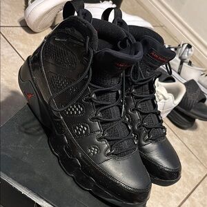 Jordan 9 bred patent Black High-Top Sneakers